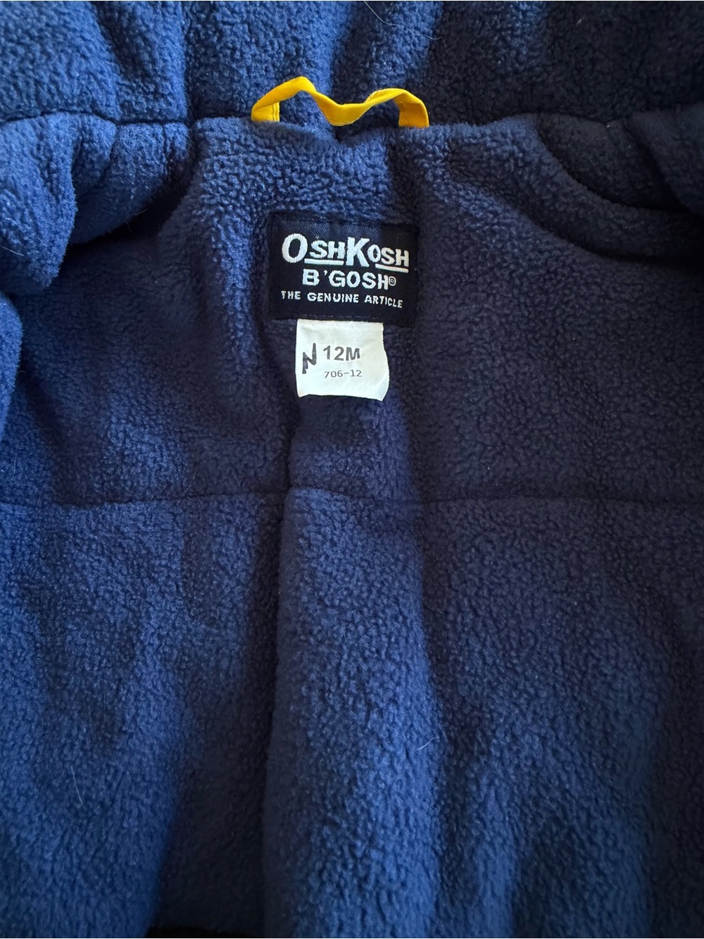 Vintage 90s OshKosh B’Gosh Colorblock winter jacket size 12M - Picture 8 of 9